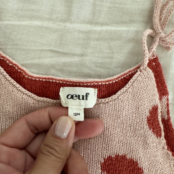 Oeuf Pink and Red Polka Dot Tank Top - Picture 3 of 7